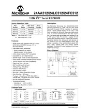 24LC512T-I/SM Datenblatt PDF