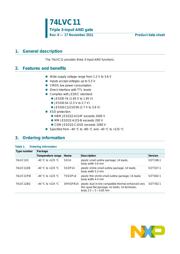 74LVC11BQ,115 数据规格书 1