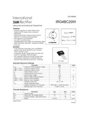 IRG4BC20W 数据规格书 1