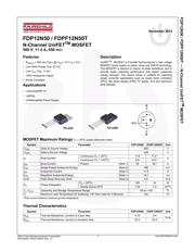 FDP12N50 datasheet.datasheet_page 1