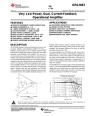 OPA2683IDGSRG4 datasheet.datasheet_page 1