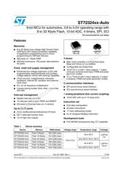 ST72F324K6T6 Datenblatt PDF