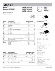 IXTQ14N60P datasheet.datasheet_page 1