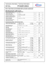 FF200R12KE4HOSA1 数据规格书 1