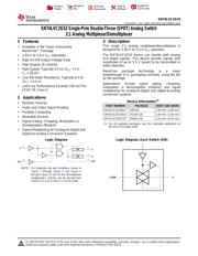 SN74LVC2G53DCTRE4 数据规格书 1