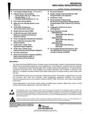 MSP430FG437IPN Datenblatt PDF