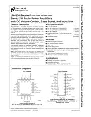 LM4836MTE/NOPB 数据规格书 1