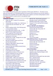 FT245BQ-REEL 数据规格书 1