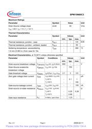 SPW15N60C3 datasheet.datasheet_page 2