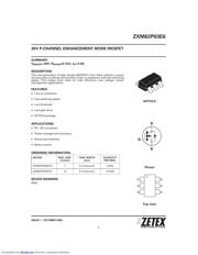 ZXM62P03E6 数据规格书 1