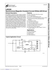 LM3508TL 数据规格书 1