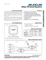 MAX3784UTE 数据规格书 1