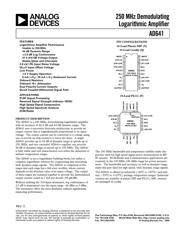 AD641ANZ 数据规格书 1