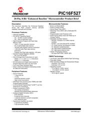 PIC16F527-I/P 数据规格书 1