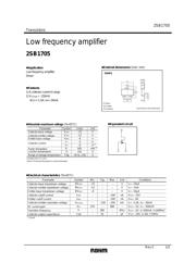 2SB1705TL 数据规格书 1