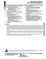 MSP430G2111IRSA16 datasheet.datasheet_page 1