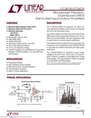 LTC6078ACMS8#PBF Datenblatt PDF