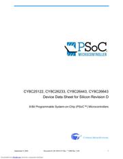 CY8C26443-24SXI 数据规格书 1