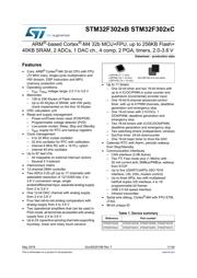 STM32F302RBT6 数据规格书 1