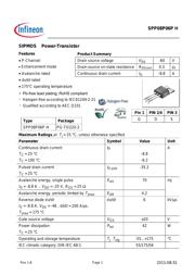 SPP08P06PHXK 数据规格书 1