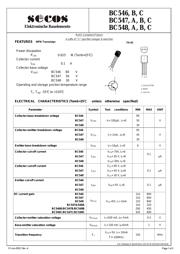 BC547 数据规格书 1