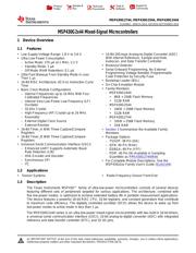 MSP430G2544IRHA40R 数据规格书 1
