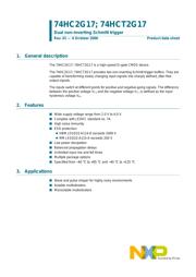 74HC2G17GW datasheet.datasheet_page 1