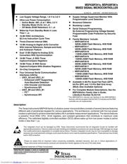 MSP430F2618TPMR Datenblatt PDF