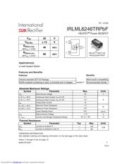 IRLML6246TRPBF 数据规格书 1