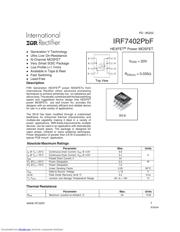 IRF7402TRPBF 数据规格书 1