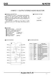 NJM2750 数据规格书 1