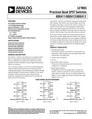 ADG411BRZ Datenblatt PDF