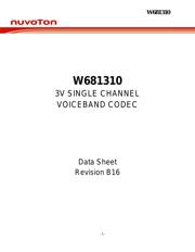 W681310WG datasheet.datasheet_page 1