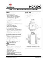 MCP2200-I/SO Datenblatt PDF