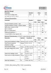 SPD03N60C3 datasheet.datasheet_page 2