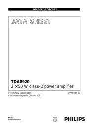 TDA8920TH 数据规格书 1