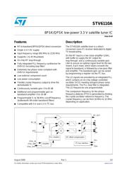 STV6110 datasheet.datasheet_page 1