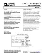 ADXL312ACPZ-RL Datenblatt PDF