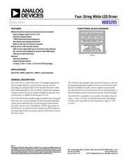 ADD5205ACPZ-RL 数据规格书 1