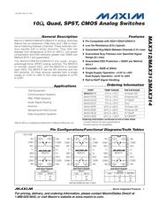 MAX313EUE+ Datenblatt PDF