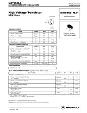 MMBT6517LT1 数据规格书 1