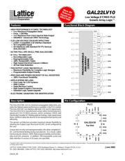 GAL22LV10C-15LJ datasheet.datasheet_page 1