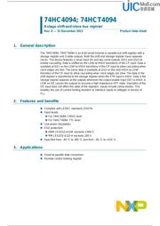 74HC4094D Datenblatt PDF