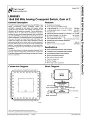 LMH6583YA/NOPB datasheet.datasheet_page 2