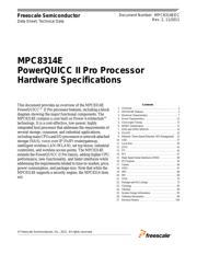 MPC8314VRAGDA 数据规格书 1