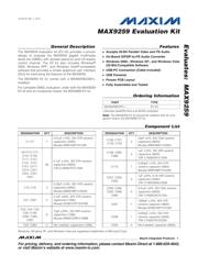 MAX9259EVKIT+ 数据规格书 1