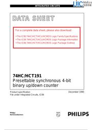 74HCT191D Datenblatt PDF