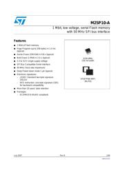 M25P10-AVMN6TP Datenblatt PDF