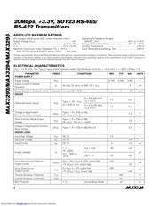 MAX3295AUT-T 数据规格书 2