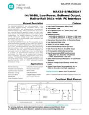 MAX5215GUA+ 数据规格书 1